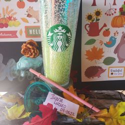 Green Bubble Starbucks Tumbler 