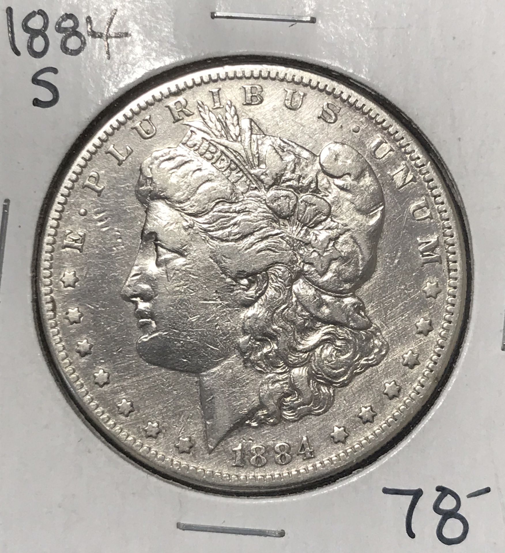1884 S Morgan Silver Dollar Key date