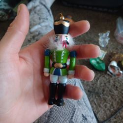 Vintage Enesco nutcracker christmas ornament 