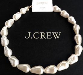 🌞(NEW) WOMEN’S J.CREW FACTORY LARGE PEARL-EFFECT NECKLACE - SIZE: OS (ONE SIZE)🌞