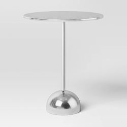 Chrome Accent Side Table