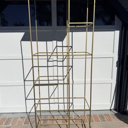 Pottery Barn Brass Etagere Frame – 78.5” Tall, Strong & Stylish