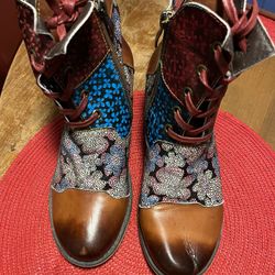 Socofy Leather Boot 8.5 Women’s 