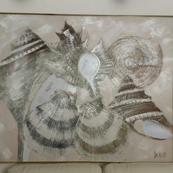 Painting Oil Canvas Custom Gold Frame Antique Collectible Lee Reynolds 