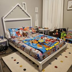 Full House Platform Bed With Mattress