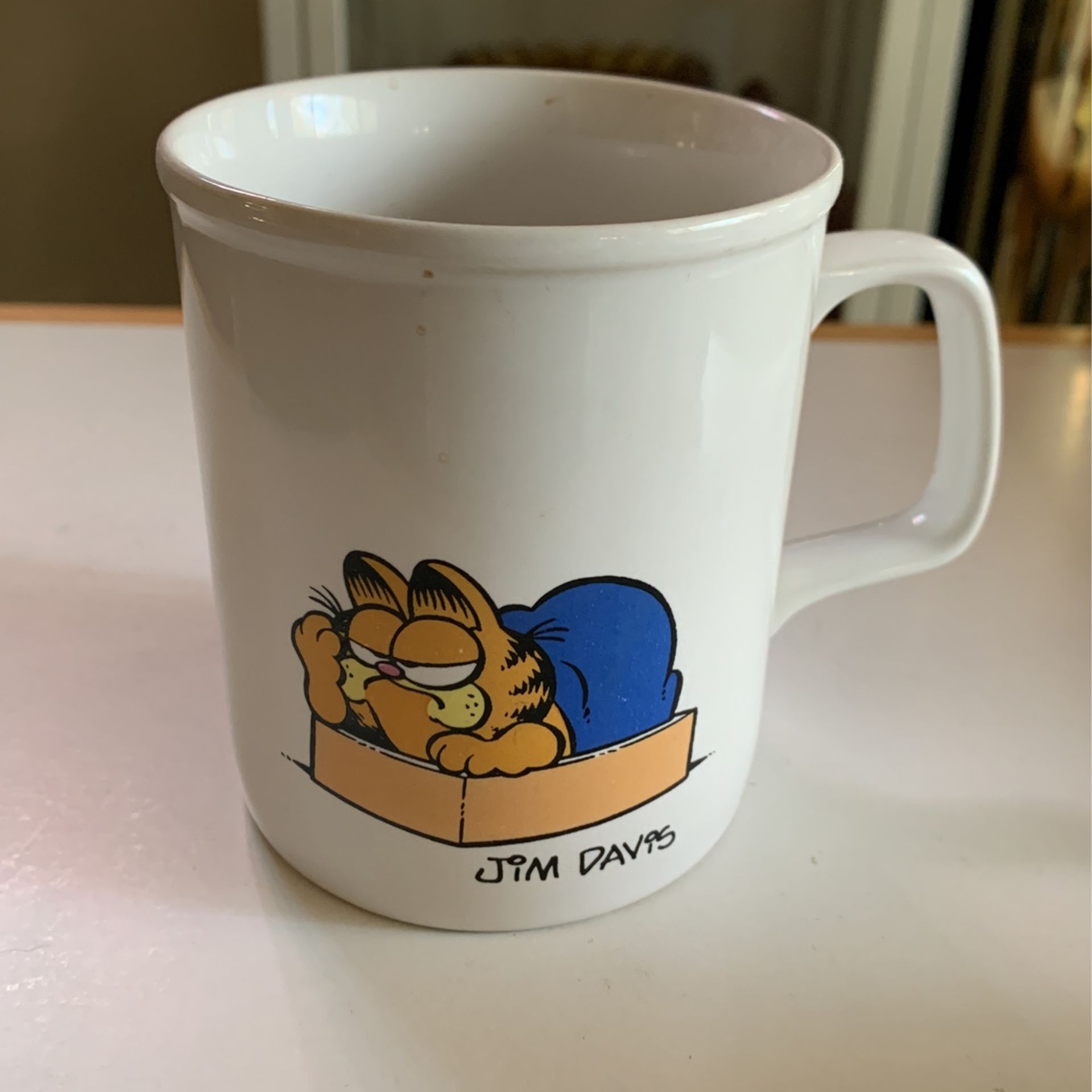 Vintage 1981 Jim Davis Garfield “I’d Like Mornings Better” Enesco Mug