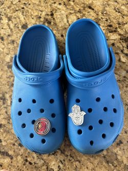 Blue Crocs 