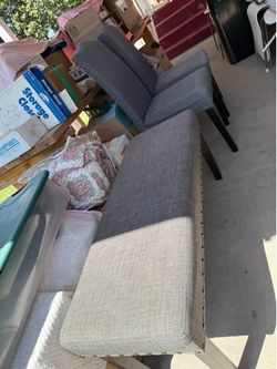 Chairs and bench