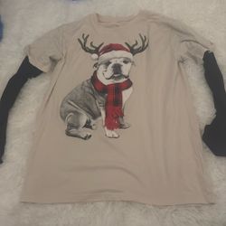 ENGLISH BULLDOG FESTIVE SHIRT 