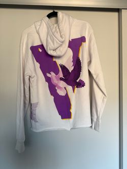Vlone Dove Hoodie White Purple