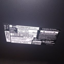 75 Inch LG Tv 