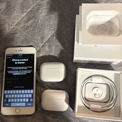 “READ DESCRIPTION” iPhone 6s Plus “ICLOUD LOCKED” 2 air pod pros gen 2