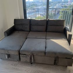 Reversible Sectional Sofa Bed Sleeper