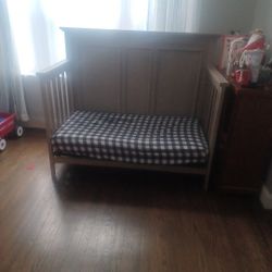 Crib/ Toddler Bed And Changing Table