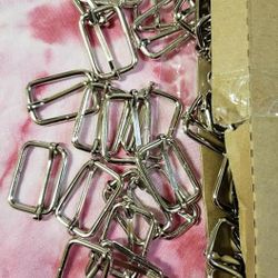 Slide Buckle Metal Rectangle (50 Pcs)