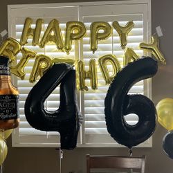 Large Number Balloons 40”
