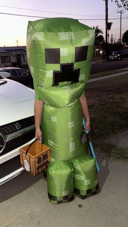 Minecraft creeper inflatable costume