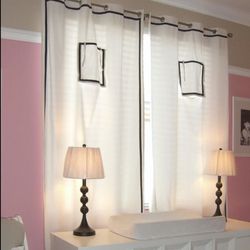 Pottery Barn White Curtains
