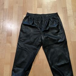 Club Monaco Faux Leather joggers 12