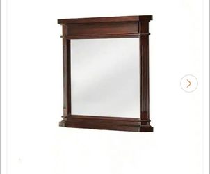 26 in. W x 30 in. H Rectangular Wood Framed Wall Mirror