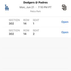 Dodgers At Padres 06/21/2021