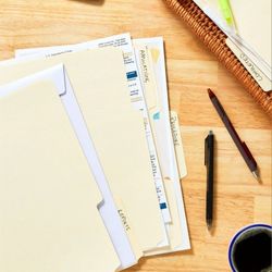 Manila File Folders, Letter Size, 40 Count
