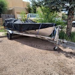 16.5 Ft Boat W Motor And More