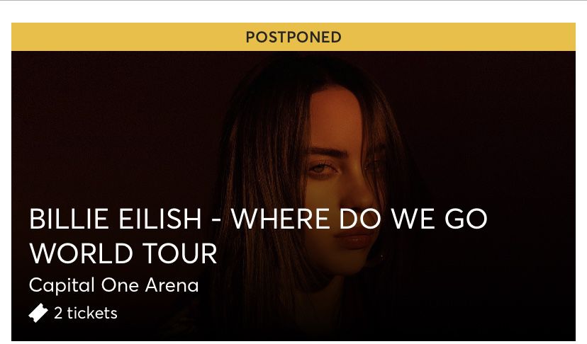 Billie Eilish Concert Tickets (Read Description)
