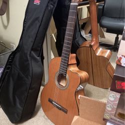 Lucero Acoustic-electric Classical Guitar W/ Gig Bag