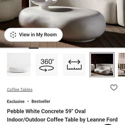 Concrete coffee table