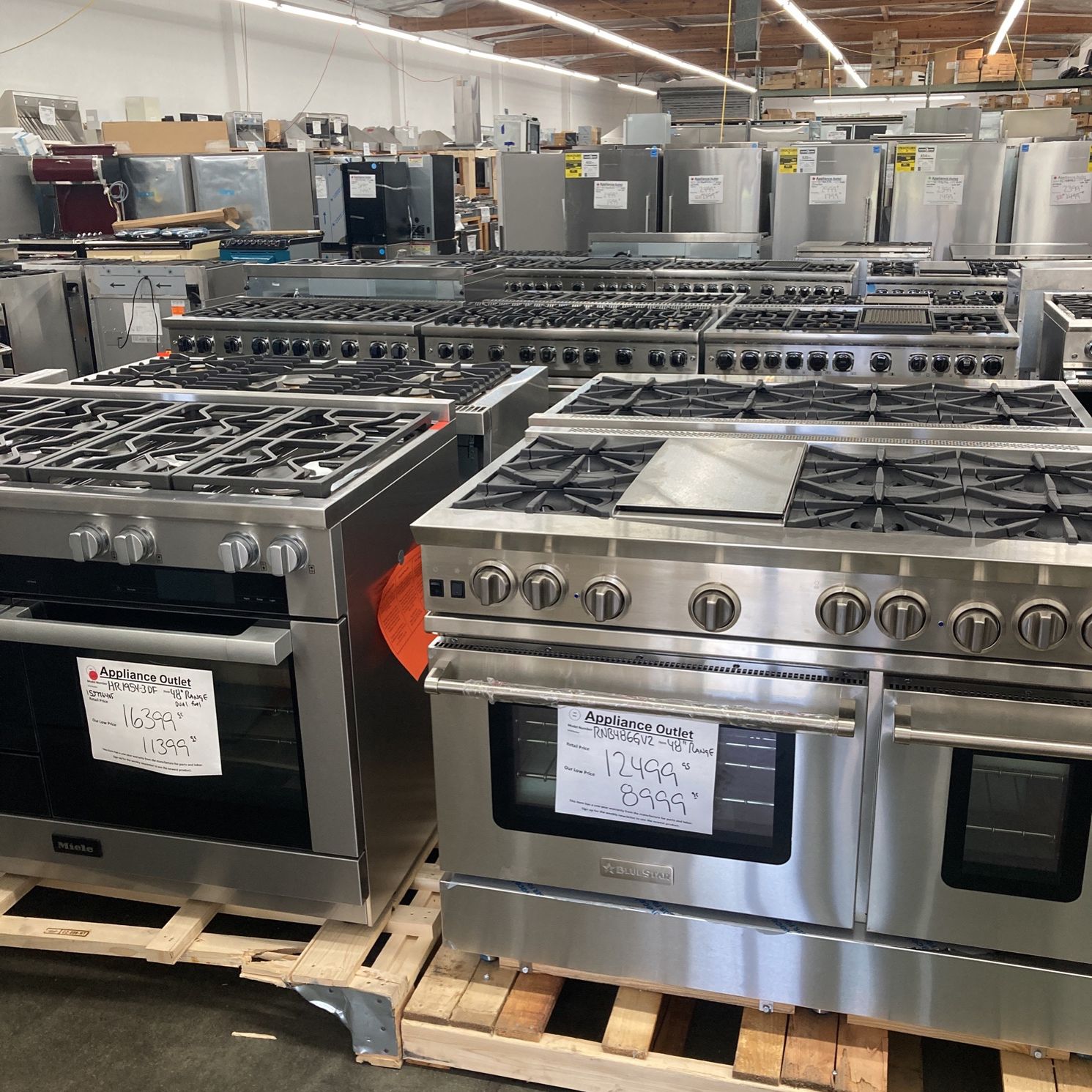 Warehouse Full Of discounted High End Appliances 40% Off Retail
