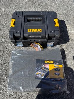 TSTAK II 13 in. Stackable Flat Top Tool Storage Case AND TSTAK Foam Insert for TSTAK