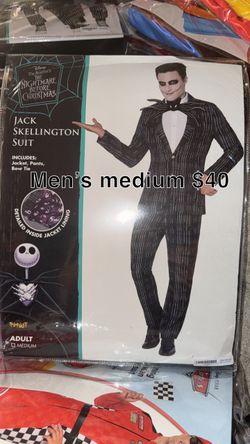 Jack Skellington Suit Costume Men's Medium