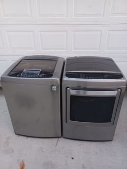 Lg Top load Washer and gas dryer