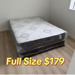 Full Size Mattress Set – Medium Comfort – Available Today 🚚
