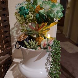 St. Patrick's Day Silk Floral Arrangement 