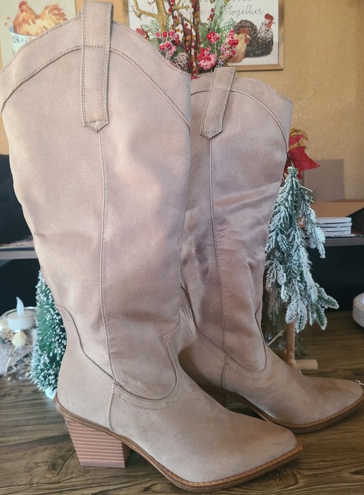 Cowboy Boots:Taupe