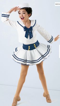 Girls sailor dance outfit