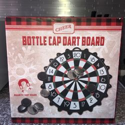 Magnetic Bottle Cap Dart Board