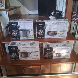 Hammered Design Cookware Sets