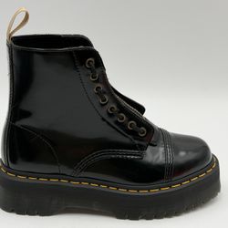 Seminew DR MARTENS SZ 9 LADY VEGAN SINCLAIR BOOTS BLACK
