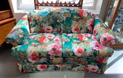 Vintage Monet Inspired Loveseat – Sweet Statement Piece