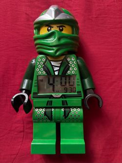 LEGO Ninjago Rise of the Snakes Lloyd ZX Minifigure Alarm Clock Green Ninja