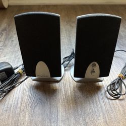 Desktop speakers with power adapter
