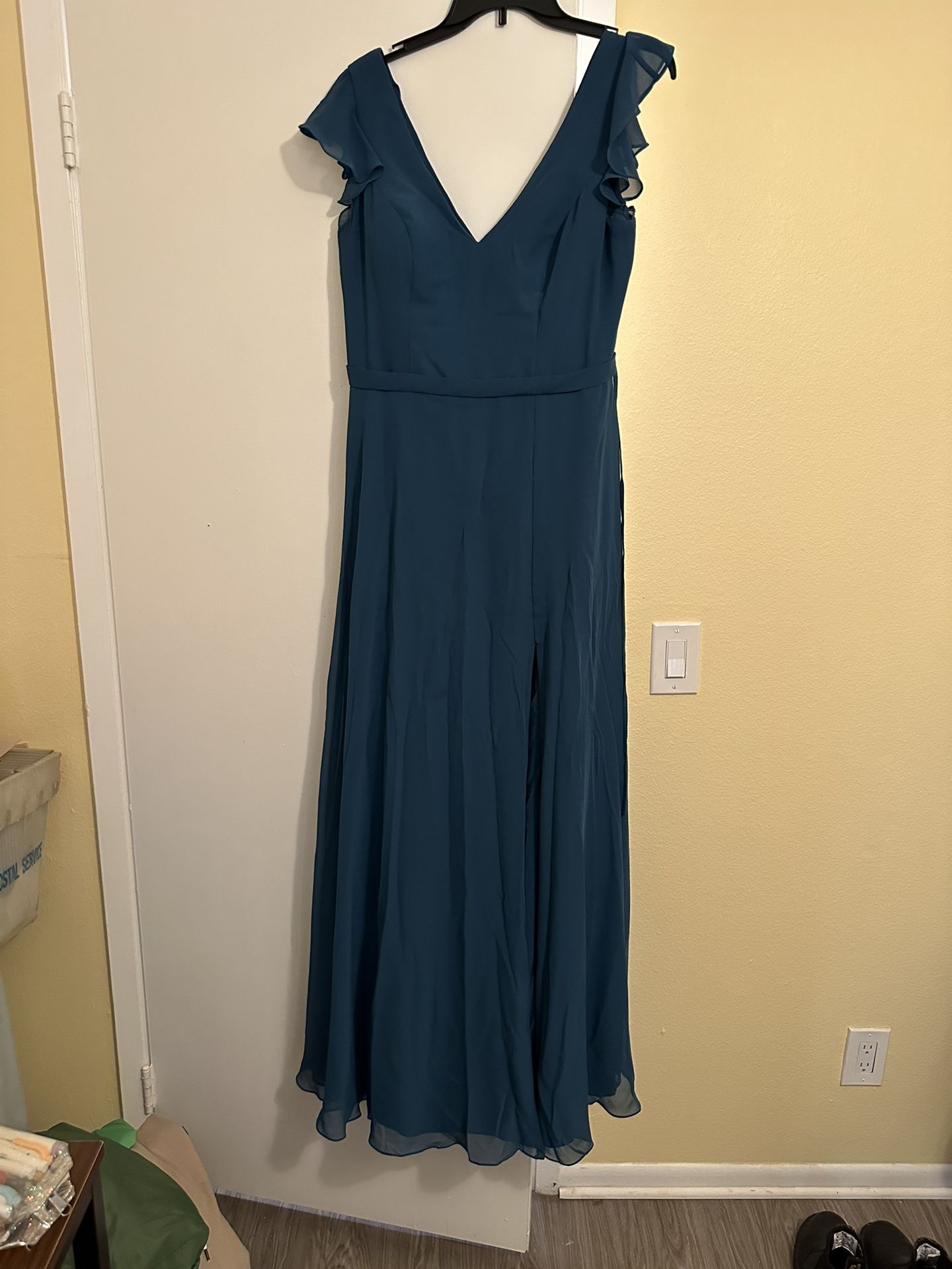Azazie Bridesmaid Dress — Blue
