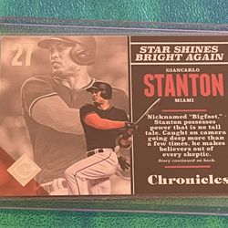 2017 Panini Chronicles #13 Giancarlo Stanton Miami Marlins