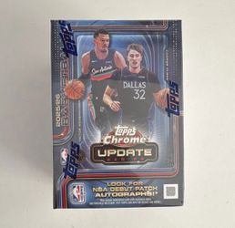 Topps chrome update NBA sealed blaster box