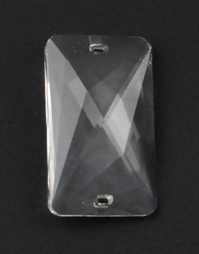 Clear Crystal Pendants 25mm X 50mm