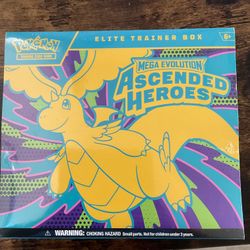 Pokémon Elite Trainer Box Mega Evolution Ascended Heroes Booster Dragonite Zekr…