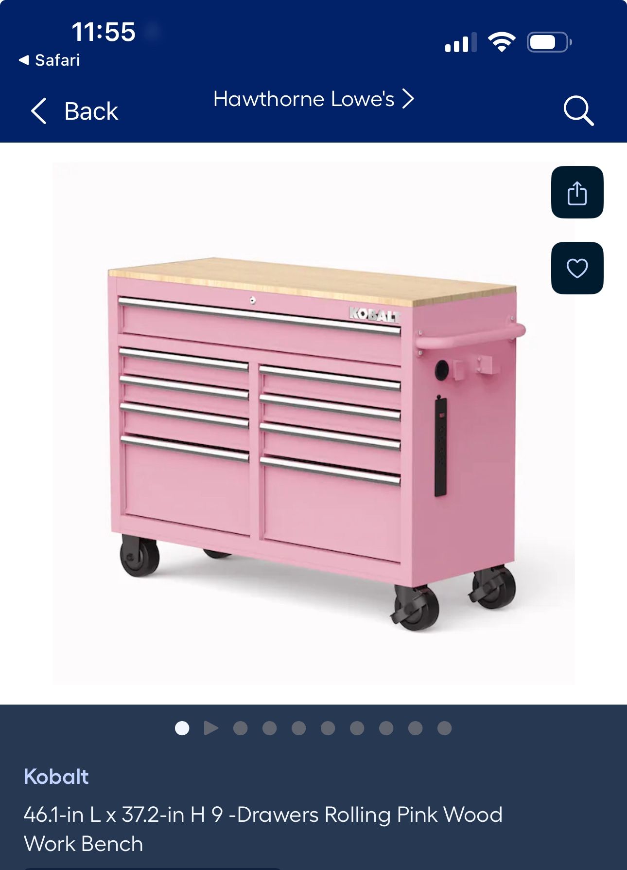 Pink Tool Chest